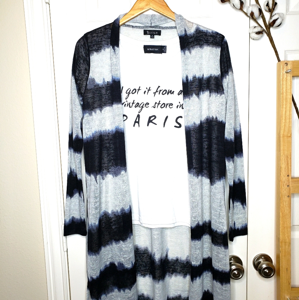 Dip dye lightweight duster
